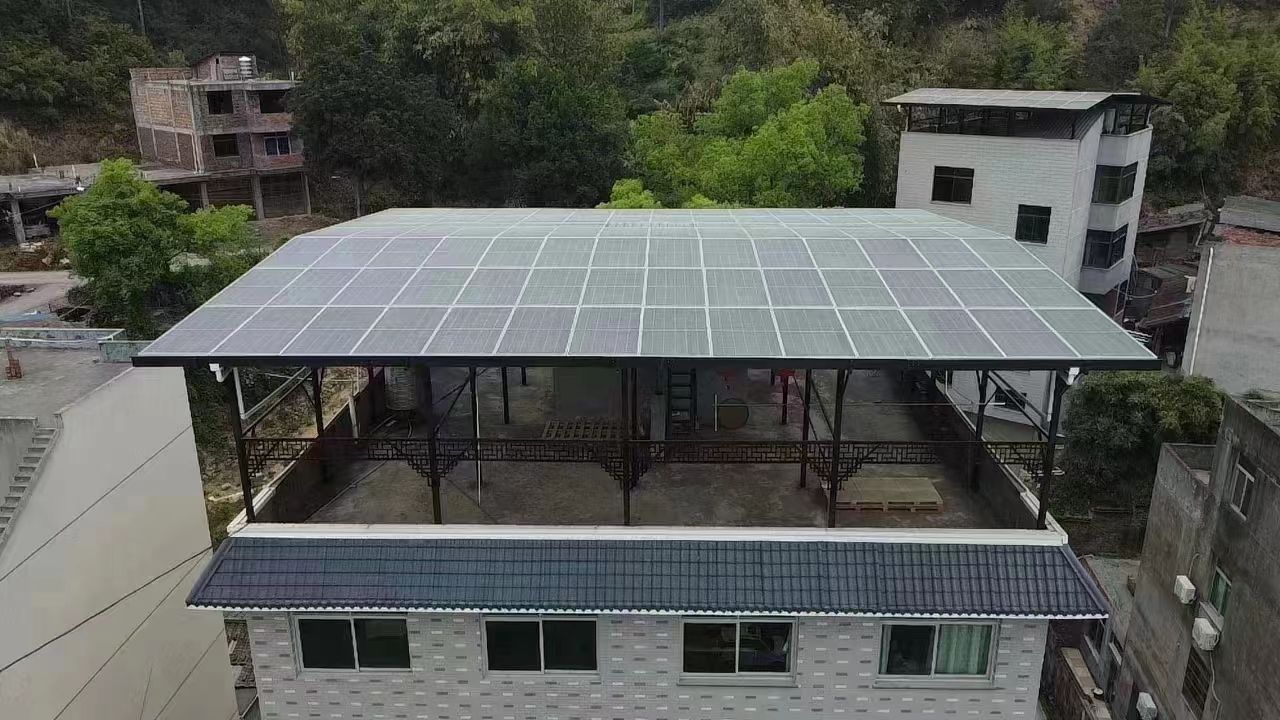 阜宁15kw+10kwh自建别墅家庭光伏储能系统